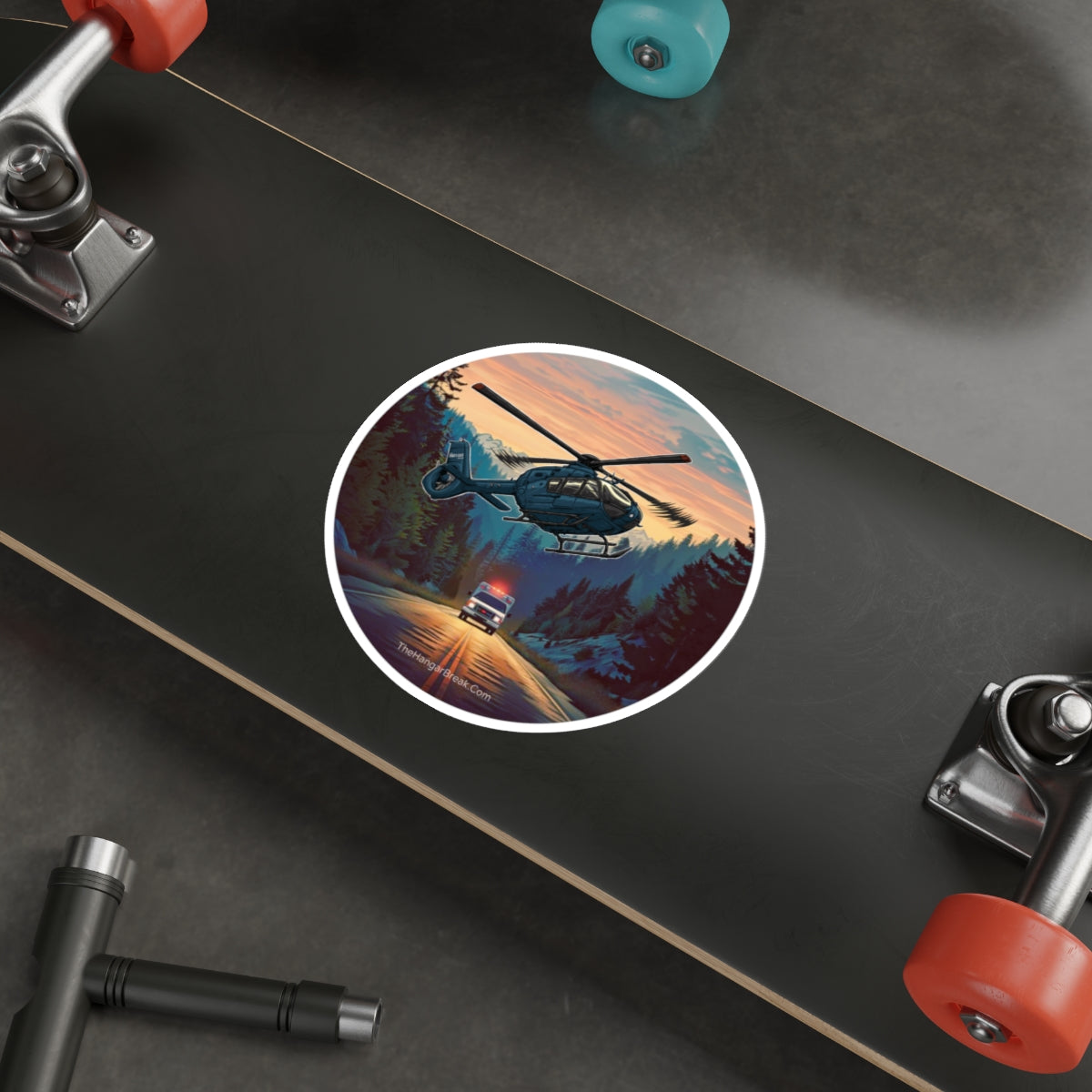First Responders Sticker with Helicopter Medevac Design - The Hangar Break
