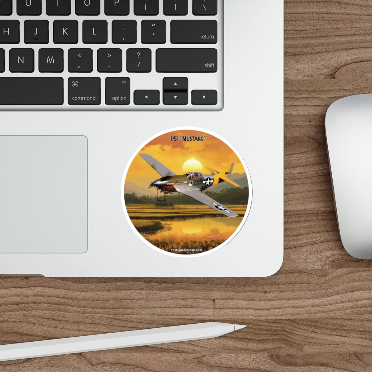 P51 Mustang "Warbird" Sticker