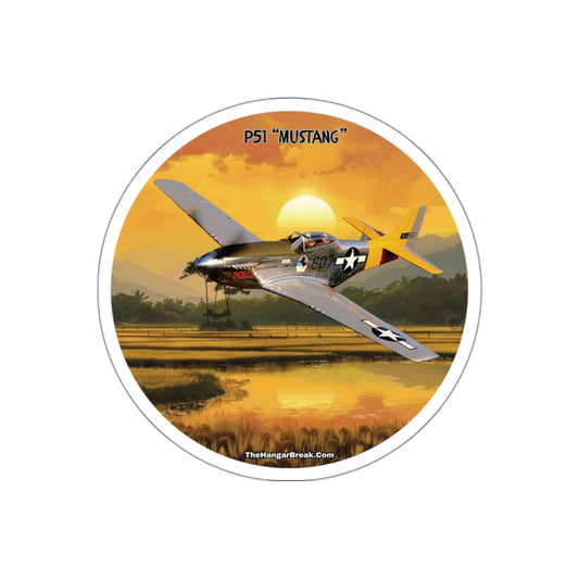 P51 Mustang "Warbird" Sticker