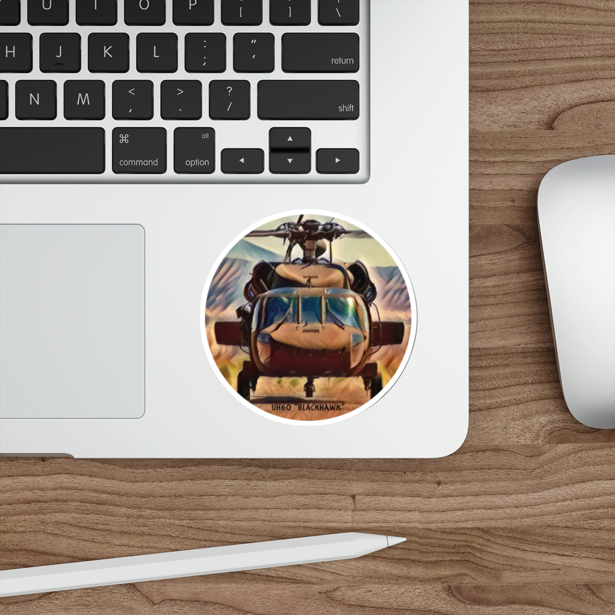 UH60 Blackhawk Helicopter Vinyl Sticker