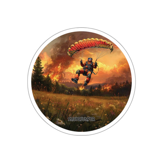 Wildland Firefighter Smokejumper Vinyl Sticker