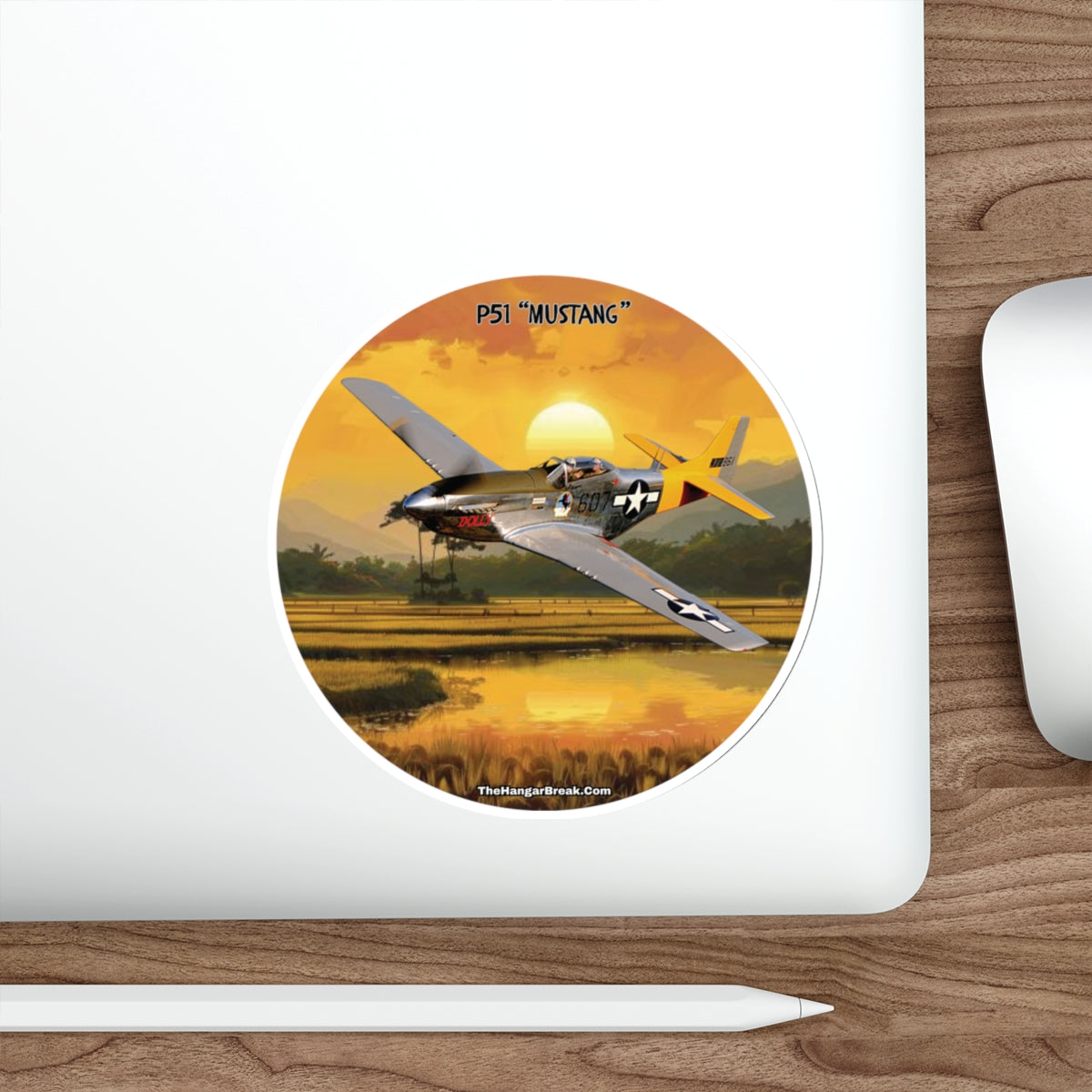 P51 Mustang "Warbird" Sticker