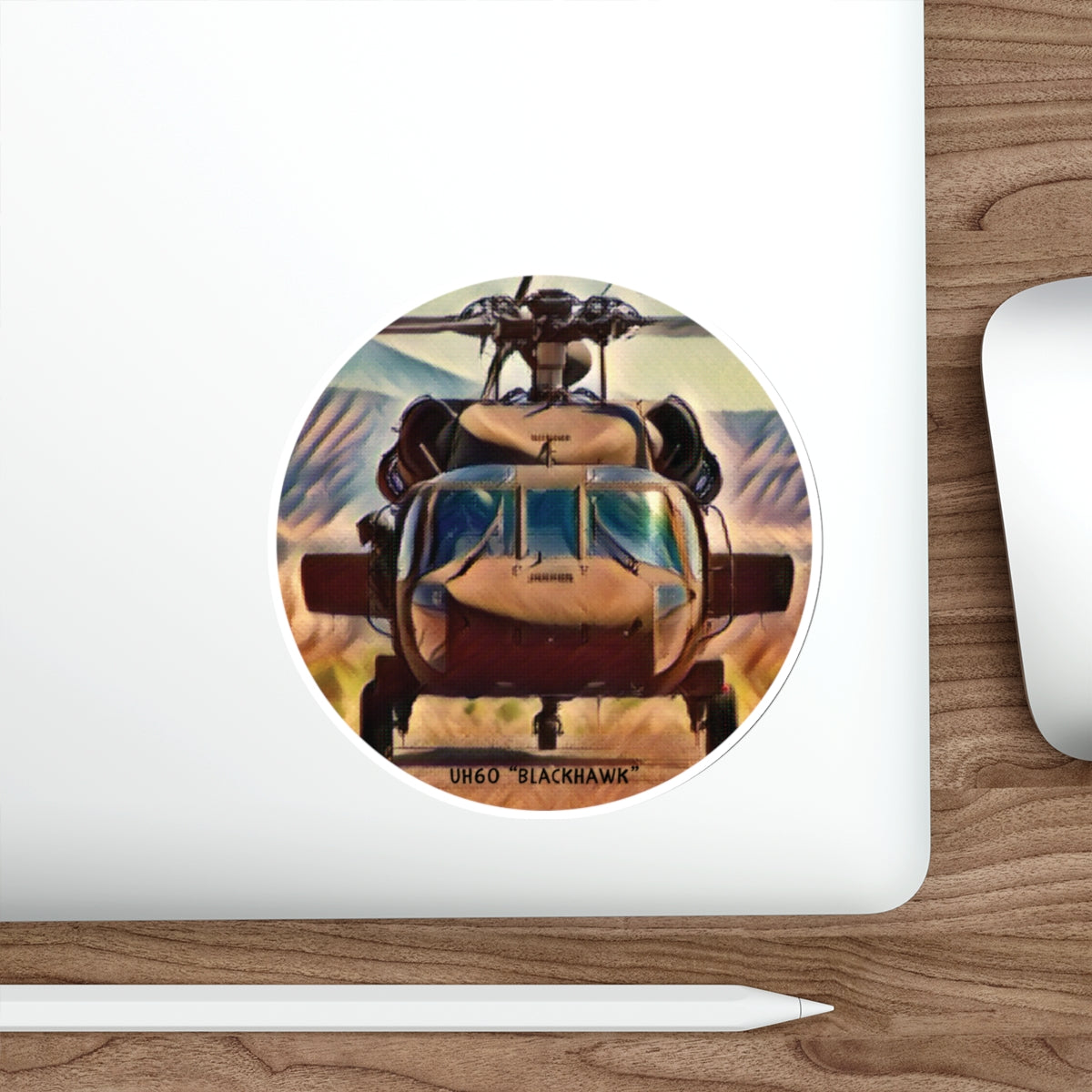 UH60 Blackhawk Helicopter Vinyl Sticker